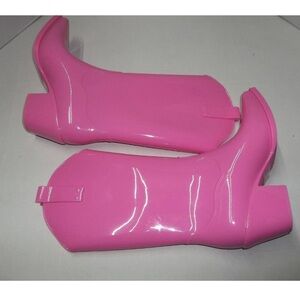 Pink Cowboy rain boots size 8